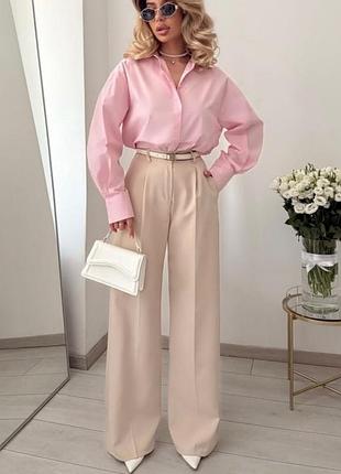 Базовые брюки палаццо, широкие, клеш брюки