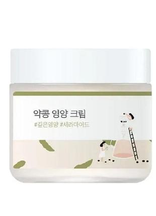 Питательный крем с экстрактом соевых бобов round lab soybean nourishing cream 80ml