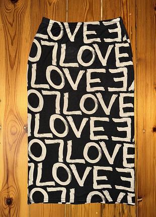 Спідниця трикотажна love, розмір s / m