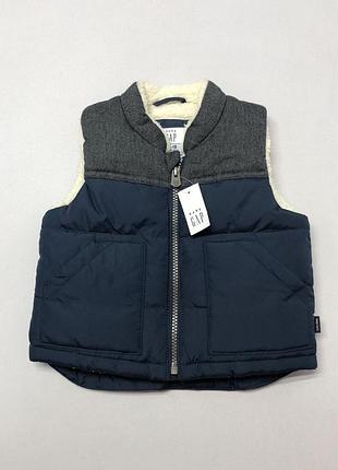 Нова утеплена жилетка жакет для хлопчика gap baby 12-18 місяців оригінал