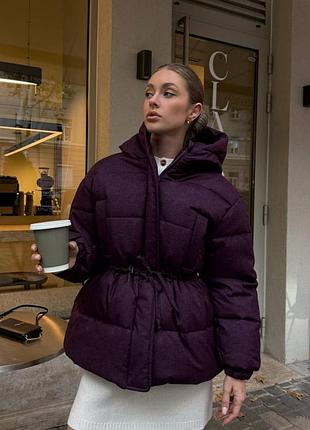 Накладной платеж ❤ до-20❄ зимняя куртка водоотталкивающая пуфер пуффер теплый на кулиске с капишоном