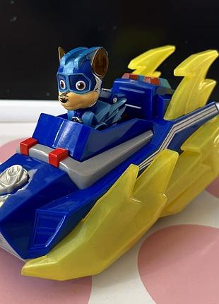 Рятувальний автомобіль spin master paw patrol щенячий патруль з водієм гонщик (серія мегащенкі)