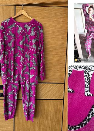 Легенька тепла плюшева піжама костюм по дому