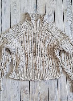 Бежевая кофта от h&amp;m, очень теплая