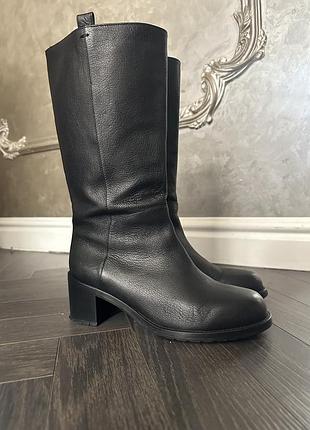 Классические сапоги max mara кожа