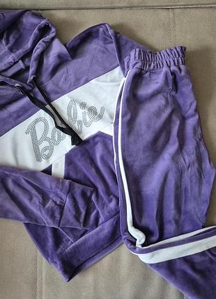 Велюровий спортивний костюм для дівчинки 8-9 років, 128-134 зріст