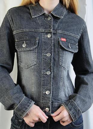 Куртка miss sixty вінтажна джинсова жакет джинсовка сіра піджак денім джинс джинсівка