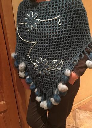 Пончо мохер кролик италия