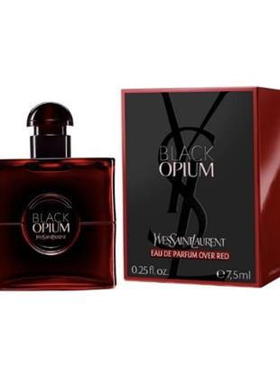 Парфумована вода для жінок yves saint laurent ysl black opium over red , 7.5 мл.