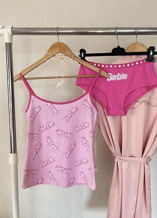 Рожева бавовняна піжама barbie 💕