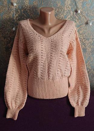 Красивый джемпер свитер р. 46 /48 кофта  пуловер