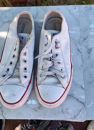 Кожаные кеды 39р 24.5см