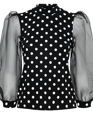 🥰 водолазка в горошок new look