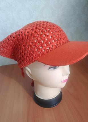 Кепка-косынка ручной работы 54-56 см