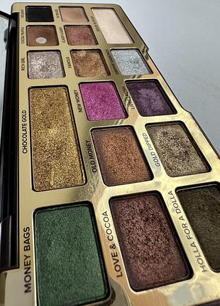 Палетка тіней від too faced