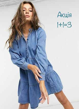 Джинсова міні сукню f&f вільного крою