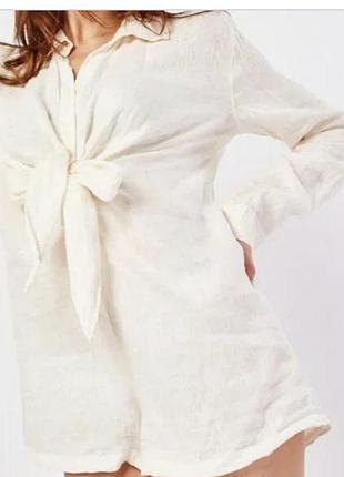 Льняний комбінезон ромпер