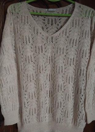 Женский ажурный светер