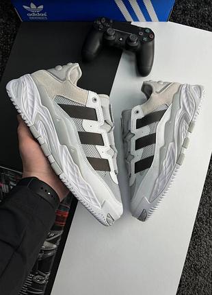 Кроссовки adidas originals niteball prm white grey black разбрродаж sale