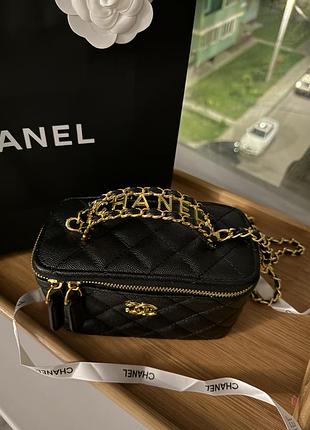 Сумка chanel чорна жіноча трендова