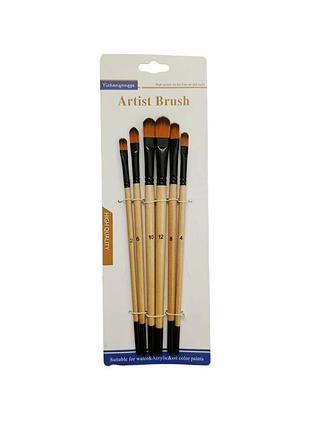 Кисти для рисования artist brush 6 шт в наборе