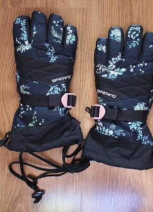 Жіночі рукавички для сноубордингу лижні dakine tahoe glove solstice floral розмір 7-8