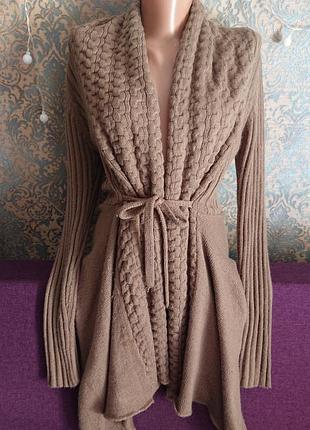 Красивая теплая кофта кардиган р. м/l накидка