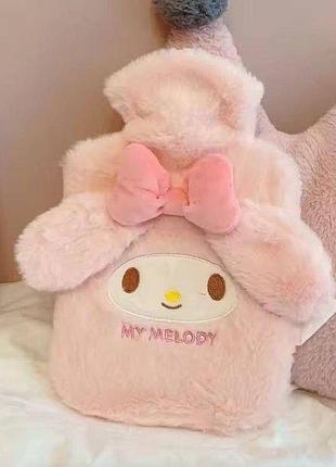 Грілка плюшева об'єм 1000 мл май мелоді my melody