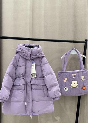 Пальто пуховик на дівчинку