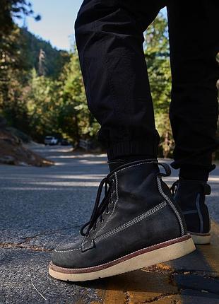 Черевики зимові із щільної шкіри