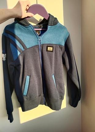 Зипка на флисе, теплая кофта, толстовка 9/10 р