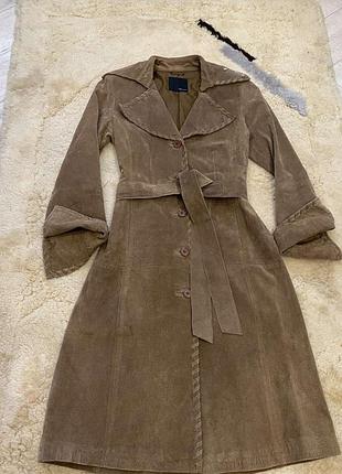 Шкіряне пальто vero moda® оригінал ідеальний стан,розмір s,  m,ціна