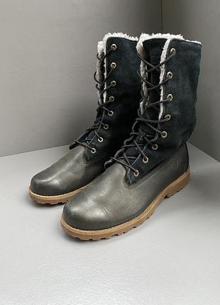Черевики жіночі timberland authentics waterproof roll-top boot black tb08149a001 ботинки