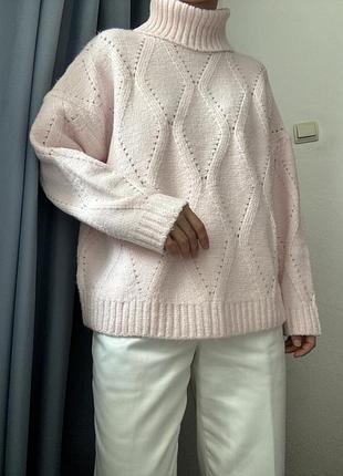 Пудровий светр оверсайз sosandar 6