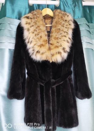 Норкова шуба з риссю norvegian furs blackglama р. 44-461 фото