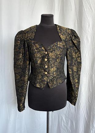 Bernd berger блуза жакет без підкладки вінтаж тафта