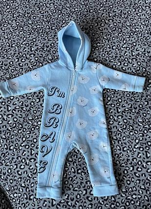 Теплий дитячий комбінезон