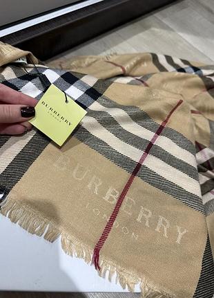 Новий кашеміровий шарф палантин burberry