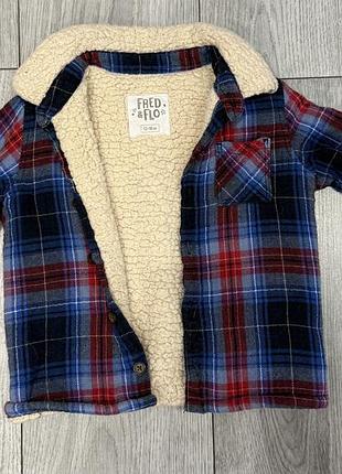 Сорочка в клітинку утеплена