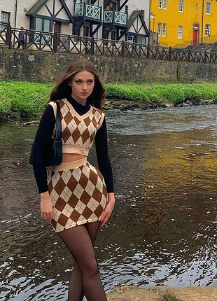 Мини юбка shein 4