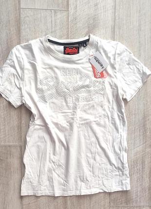 Super dry l m біла футболка