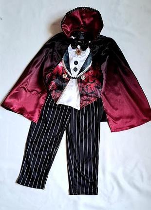 Вампір граф драконула карнавальний костюм на halloween для хлопчика 2-3 роки