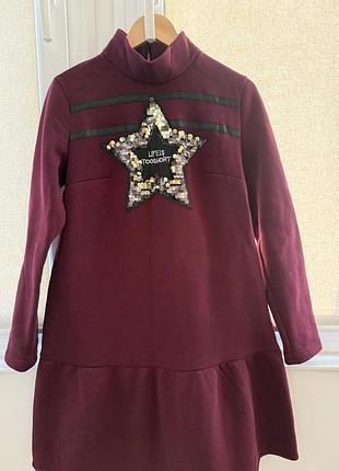 Трикотажне плаття на флісі нове р 48