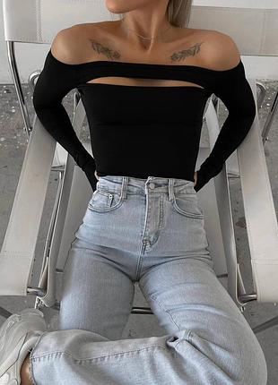 4️⃣7️⃣0️⃣грн лонг жіночий лонгслів з вирізом