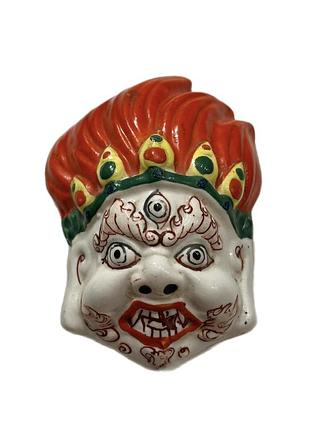 Винтажная фарфоровая маска манголия 1950е, оригинал раритет vintage