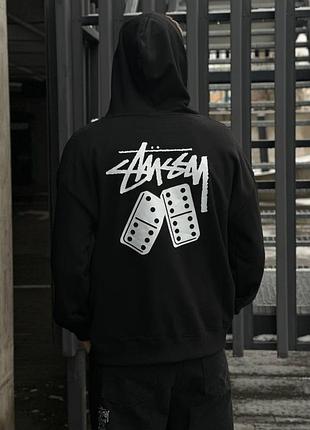 Худи stussy, р.l, черный 2