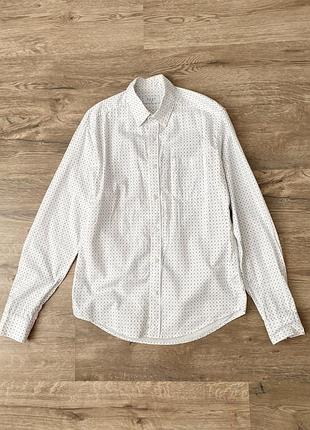 Біла сорочка з візерунком easy
