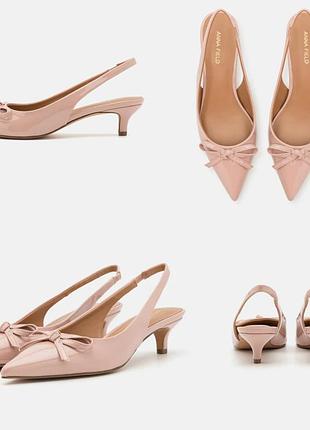 Новые трендовые слингбеки anna field р 44-45 (на ногу 28.5-29см) каблук 5см туфли туфли