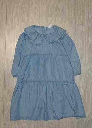 Хлопковое платье под джинс от next на 5 лет