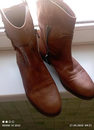 Кожаные сапожки 40.